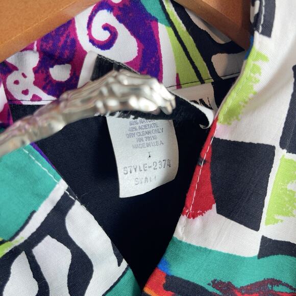 Vtg White Moon London Women's Jacket Size Small Art To Wear Maximalism Boho - Picture 3 of 11